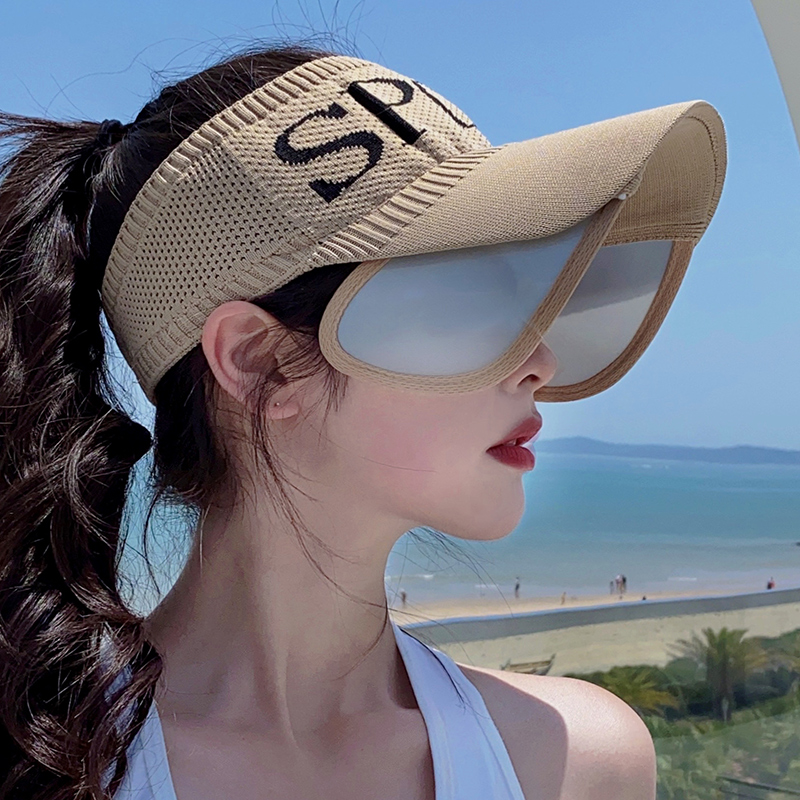 Hong Kong BXR sports hat female sunscreen hat spring and summer outdoor UV protection quick drying cap empty top sun hat