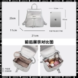 爱路喜 Оригинальная дизайнерская сумка через плечо, серебряный рюкзак