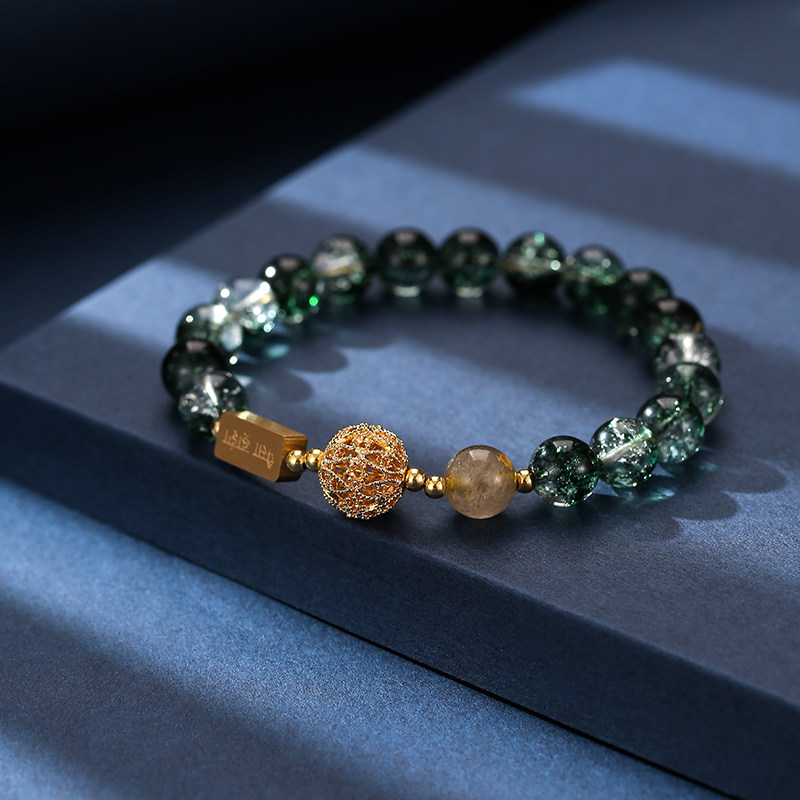 Liyuan Residence Chaebulus King Green Ghost Handmade Female Polyppot Pins for small crowdwork C Crystal Handstring Gifts