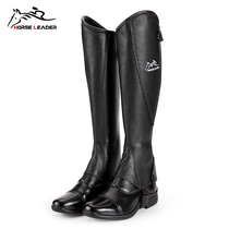 HORSELEADER equestrian leggings equestrian equipment cowhide wear-resistant knight leggings mens and womens equestrian supplies horse riding