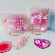 Creative calendar turns Gokka Gomb Listed Day Desktop DIY Desktop Notepad Fittings Frame