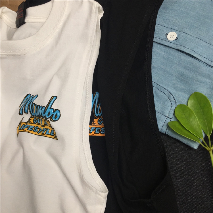 Áo vest nam đi biển cotton in dừa thể thao vest nam và nữ mẫu đôi mùa hè áo vest thủy triều áo ghi lê