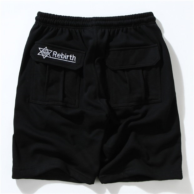 Thương hiệu phong cách Nhật Bản Yu Wenle túi lớn màu rắn quần short thanh niên mùa hè mỏng phần cotton quần bóng rổ quần short nam