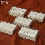 Оригинальные карточки, цветочный магазин, упаковка, открытка, английский, букет, подарок на день рождения