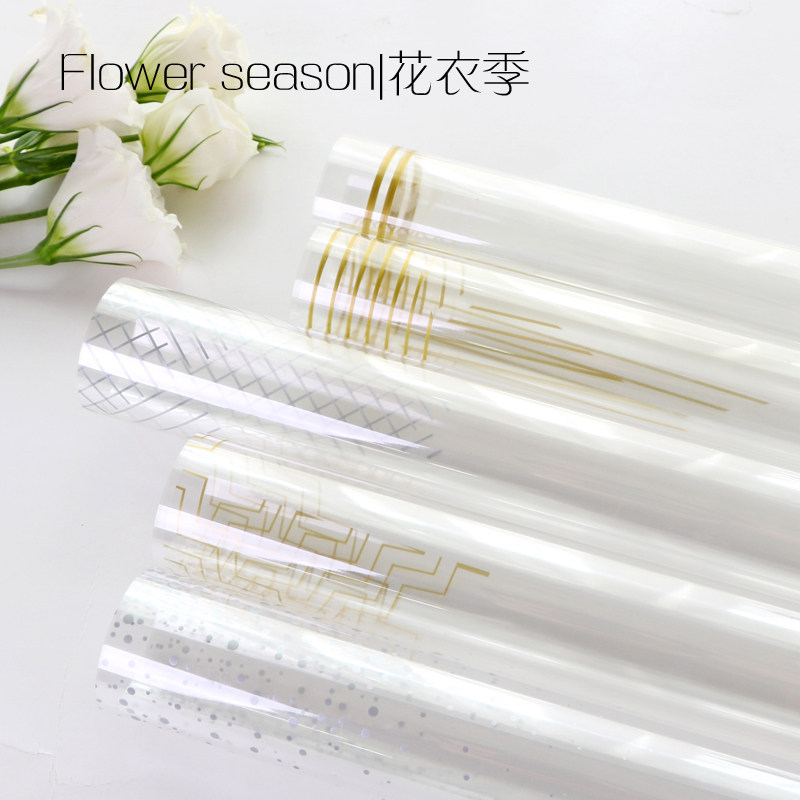 Floral season OPP plastic bouquet Bouquet Wrapping Paper Gift Packaging Bouquet Bouquet Florist supplies flowers Packaging materials