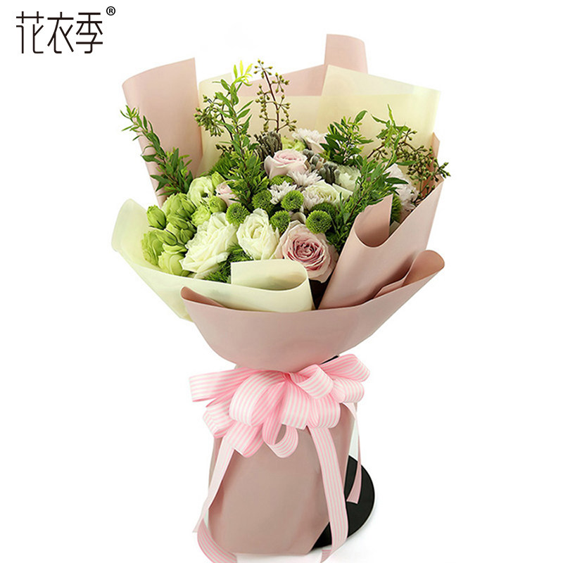 Floral season upscale waterproof flowers wrapping paper Han style pure colour Parisian paper floral bouquet bouquet of floral paper material