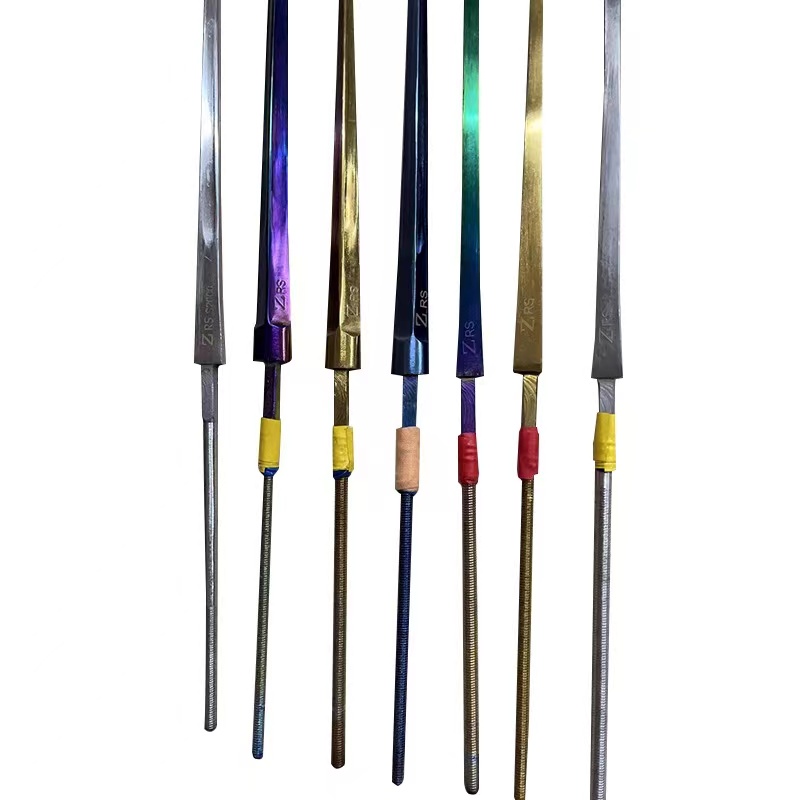 Straight Shank Electric Floral Sword Bar Heavy Sword Bar Race Certified Fencing Equipment Stainless Silver Color Golden Blue-Taobao