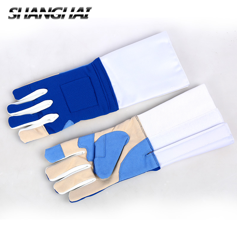 Children's adult flower heavy sabre fencing competition training gloves Non-slip wear-resistant comfortable gloves three-use washable