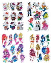 Childrens jelly stickers Piggy Page tile glass window refrigerator three-dimensional sticky paste cute cartoon soft glue stickers