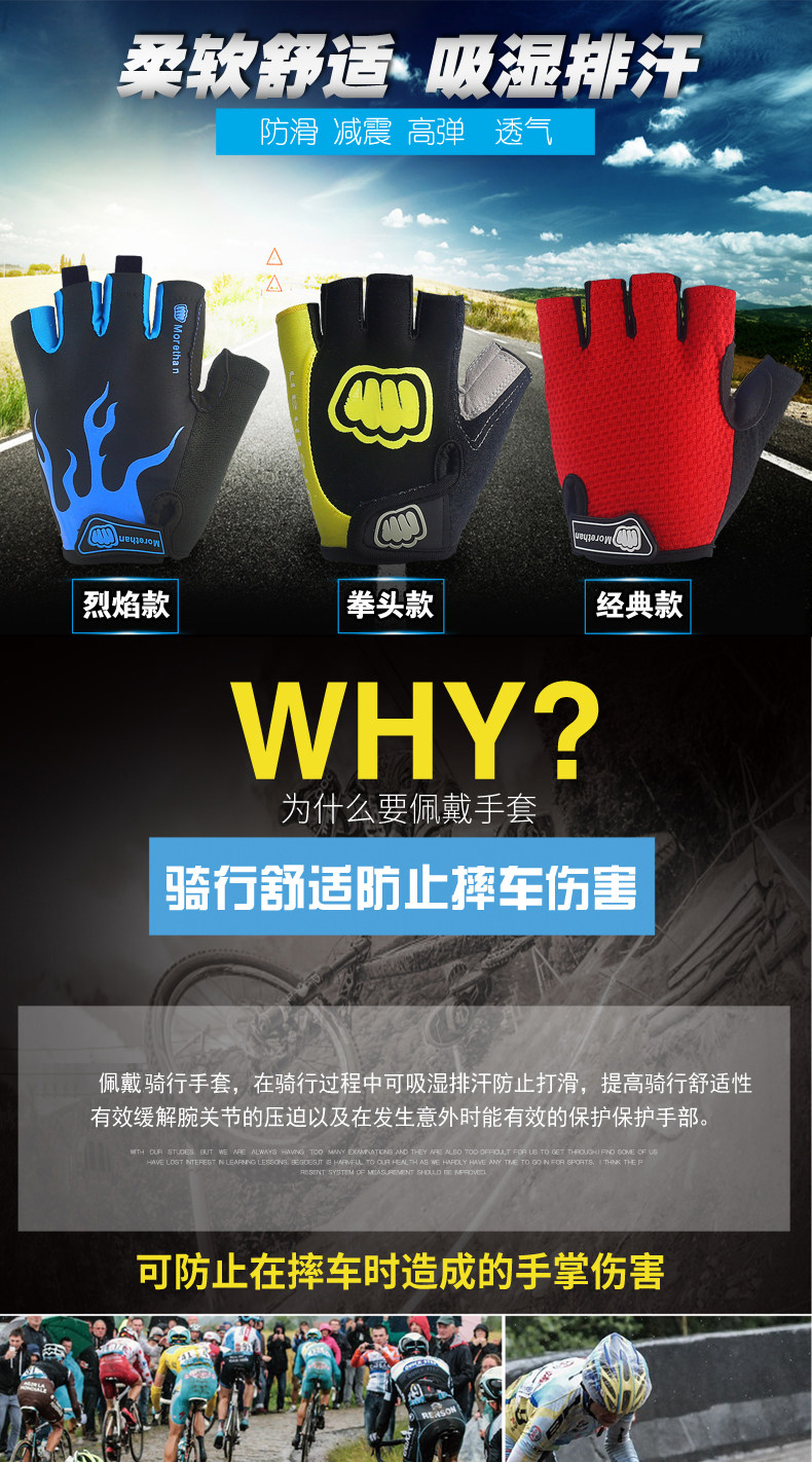 Gants de cyclisme mixte - Ref 2249926 Image 7