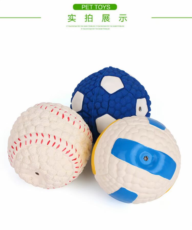Dog pet toy ball vocal dog lớn jinmao taidi cắn mol cao su thể thao đào tạo mèo chó cắn bóng đồ chơi cho chó cắn