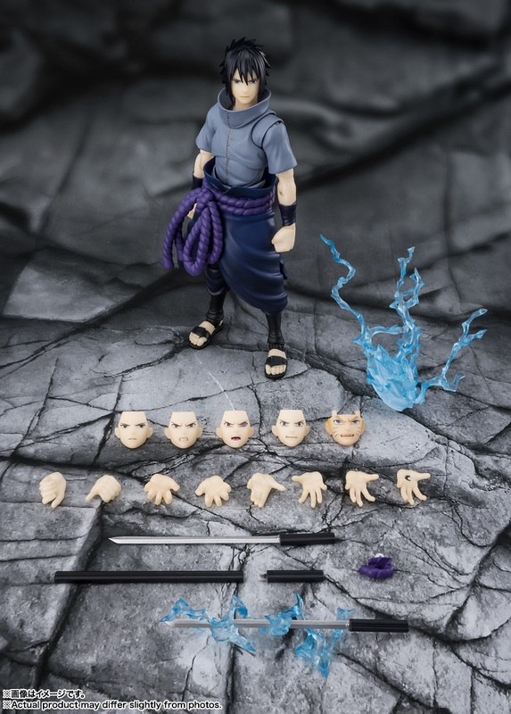 Japanese Version Bandai Shf Sasuke Naruto Shippuden the Lone Ninja Who Vanquishes Darkness Action Figure