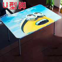 Large notebook folding desk computer desk bed with foldable simple lazy writing desk table