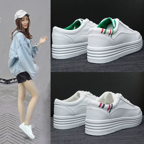 Универсальная белая обувь, повседневная обувь на платформе для отдыха, туфли, коллекция 2021, в корейском стиле