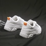 Белая обувь, демисезонные флисовые удерживающие тепло туфли на платформе для отдыха, 2018, популярно в интернете