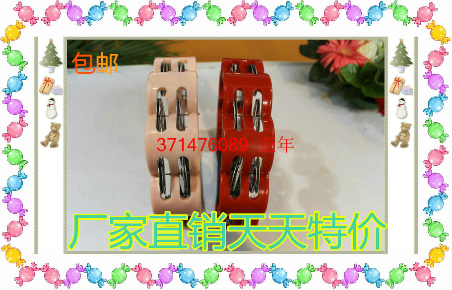 Toddler Toys Orff percussion instrument Flower Drum Circle KTV Hand rocking Suzuki Plum Hand Bell Music Dance