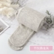 Nhật Bản mùa thu và mùa đông dày yến mạch trắng quần lót nhung mỏng yến mạch cotton sọc dọc màu be vớ đáy phụ nữ - Vớ