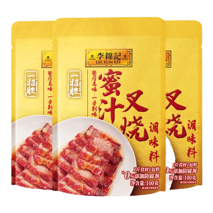 【百亿】李锦记蜜汁叉烧调味料100g*3