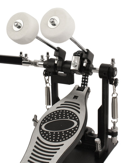 Juego de batería de jazz MK, pedal de doble martillo, martillo de doble cadena, accesorios de tambor de aleación de aluminio y zinc grueso