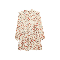 Pregnant woman Spring loaded with broken flowers one-piece dress suit Spring and autumn new senior feel foreign air net infrared out of fashion style two sets