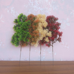 Indoor and Outdoor Artificial Plant Small Branches Flower Arrangement Rockery Landscaping Decoration Green Plants Flowers Artificial Plants Thuja Pine