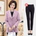 Áo khoác mùa xuân cho mẹ mùa thu và áo khoác nữ trung niên 40 tuổi 50 bộ quần áo phụ nữ trung niên - Quần áo của mẹ áo dạ trung niên Quần áo của mẹ