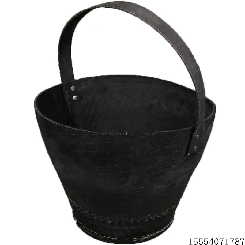 Construction projects with tire rubber barrel construction site rubber barrel cement bucket ash bucket wear-resistant mortar ash bucket mud bucket