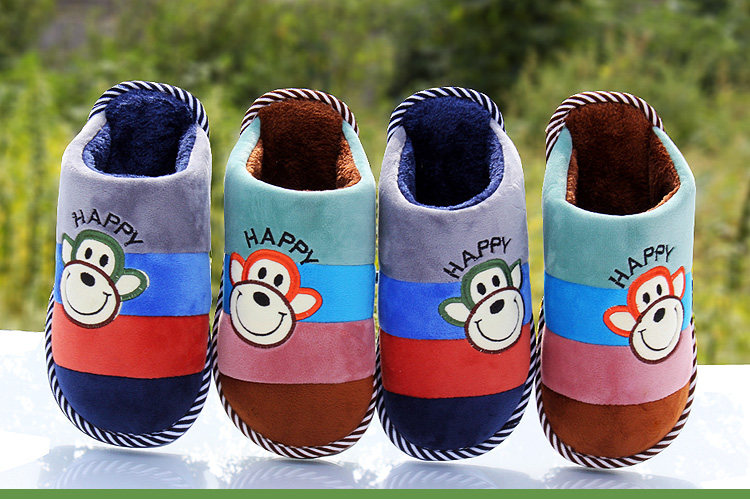 Pantoufles enfants en suède pour hiver - semelle caoutchouc - Ref 1024418 Image 21