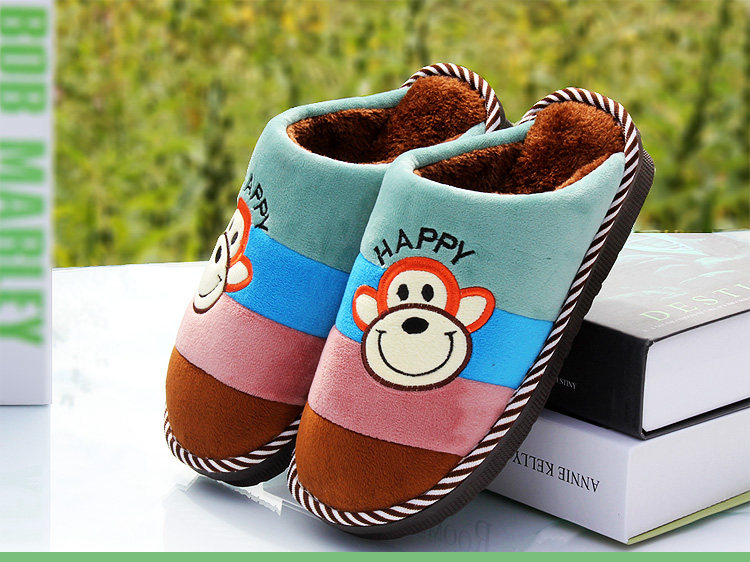 Pantoufles enfants en suède pour hiver - semelle caoutchouc - Ref 1024418 Image 27