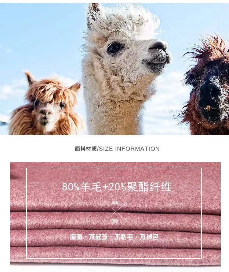 2018 phổ biến mới len cashmere hai mặt áo dài phần lỏng lẻo Áo khoác len gió Hepburn nữ mùa đông áo dạ nữ dáng dài hàn quốc