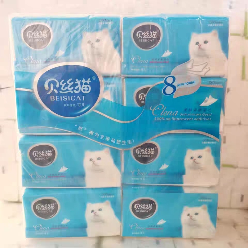 Bayish Cat Removable Paper Towels Original Pulp Soft and Flexible 80 Small Packs/Piece Family Affordable Paper Towels Free Shipping