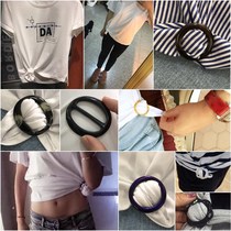 Shirt buckle T-shirt Practical decorative corner buckle Knotted buckle Low-cost durable clothing buckle artifact three