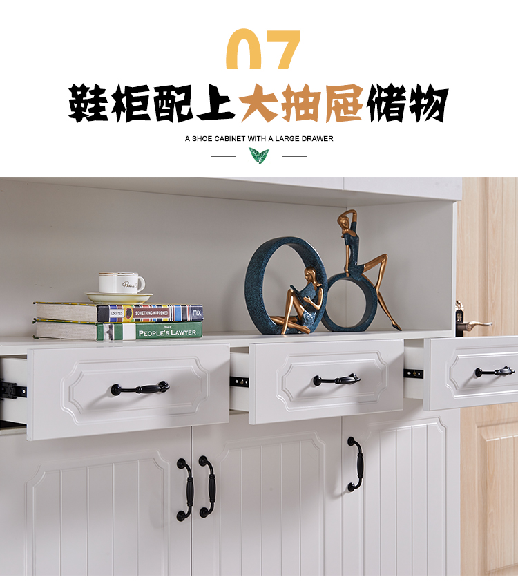 Phòng nội các cửa giày nhỏ gọn gia đình hiện đại Lối vào Nội các không gian kinh tế châu Âu tiết kiệm tủ ban công - Buồng tủ quần áo 3 cánh