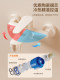 Cabei Fine Copper Cream-Style White Bathtub Faucet with Large Flow Showerhead and Hot-Cold Mixing Valve Nozzle