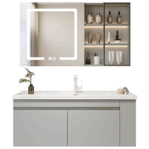 Kabei ceramic integrated basin bathroom cabinet combination modern simple bathroom toilet side storage washbasin