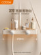Cabei Cream-Style White Shower Set with All-Copper Plumbing for Home Bathroom, Pressure-Boosting Showerhead