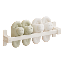 Cabei bathroom slipper rack without punching wall-mounted bathroom toilet door behind the drain shoe rack storage rack