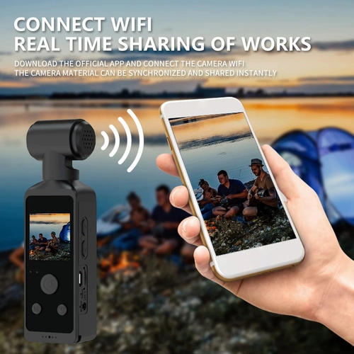 4K Ultra HD Pocket Camera 270 ° Roaby Camera HD 5 INC