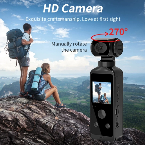 4K Ultra HD Pocket Camera 270 ° Roaby Camera HD 5 INC