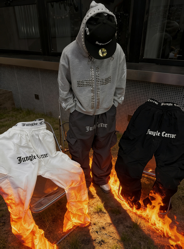 Chillax777 Quick-Drying Cargo Pants with Double Waistband Design, Loose-Fitting Sports and Street Dance Pants