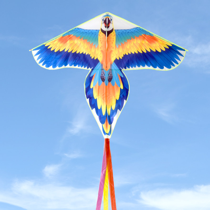 Moon New Small Parrot Kite Children Breeze Easy To Fly Beginners Cartoon Phoenix Small Triangle Long Tail Weifang Kite
