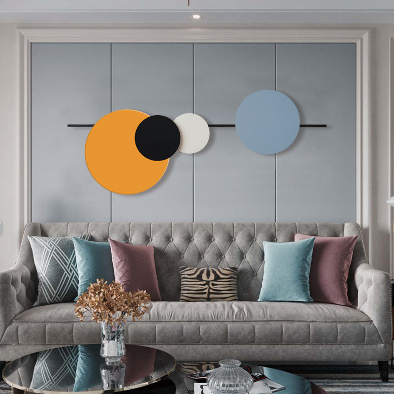 Modern minimalist wall decoration Hanging Decoration Wall Decoration Wall-mounted TV Background Wall Decoration Hanging Accessories Creative Light Lavish Living Room