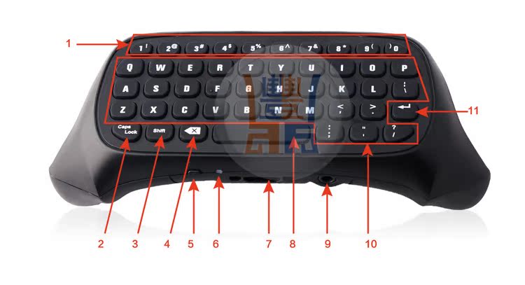 Bàn phím DOBE XBOX ONE thế hệ thứ hai Bàn phím không dây XBOXONE chính hãng Bàn phím điều khiển không dây 2.4G - XBOX kết hợp tay cầm fifa online 4