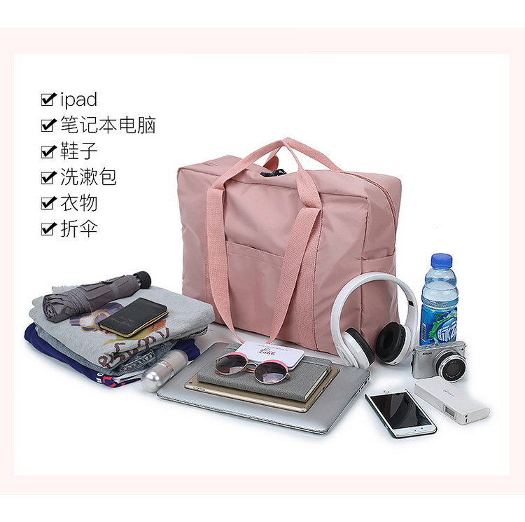 Xe đẩy túi du lịch túi nữ duffel túi hành lý túi du lịch ra cửa túi xách tay khoảng cách ngắn Hàn Quốc công suất lớn nhẹ túi kéo du lịch
