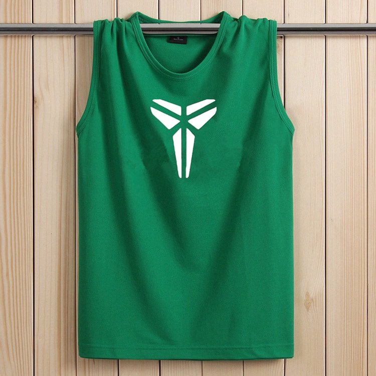 NBA Kobe Plus phân bón XL cotton mới nam thấm mồ hôi áo thun không tay áo thun thể thao giản dị tay áo - Áo vest cotton áo vest da nam