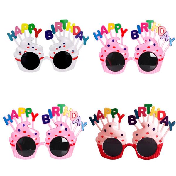 Xiaohongshu Same Style Happy Birthday Funny Glasses Graduation Season Goddess Party Selfie Prop Decoration Cake