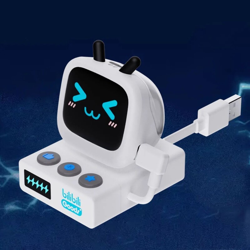 [in Stock & Authentic] Bilibili Bilibili弹幕 (Bilibili Danmu) Adjustable Small Tv Lcd True Wireless Bluetooth Headphones