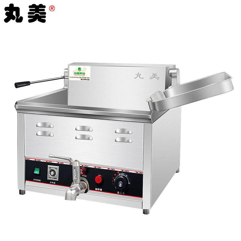 Maumi Electric Bomb Commercial Gas Two-cylinder Electric Heating Big Capacity Fully Automatic Chicken Ribbing Stand Equipment