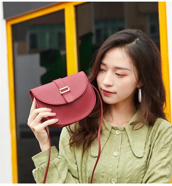 Túi đeo vai màu rắn Túi thời trang phiên bản Hàn Quốc của xu hướng túi xách điện thoại di động mới 2019 túi đeo vai nữ thể thao - Túi vai đơn túi đeo chéo nữ