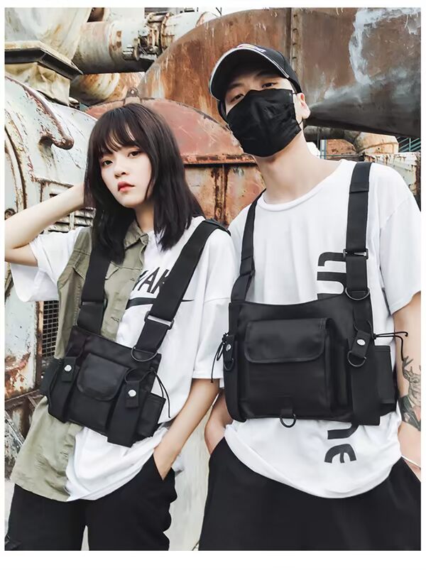 2019 thời trang mới INS nam và nữ chức năng túi ngực chiến thuật ăn gà ba lô vest túi xu hướng - Túi vai đơn túi lv chính hãng